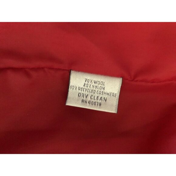 Vintage Harve Benard Red Wool Blend Womens Blazer Coat With Button Details - Picture 6 of 8